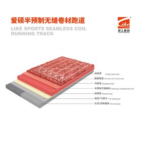 爱硕半预制无缝卷材跑道
