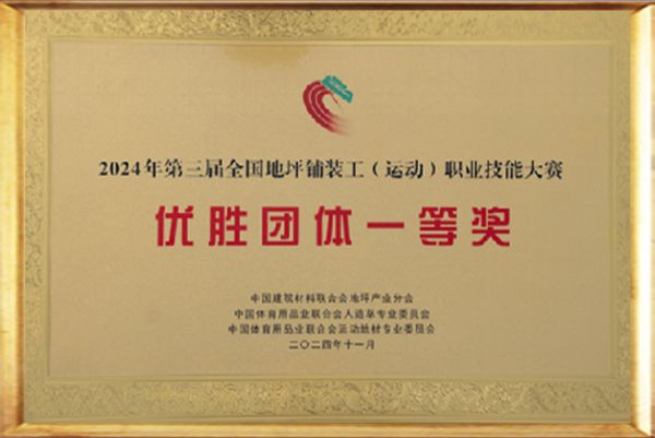全国技能大赛优胜团体一等奖