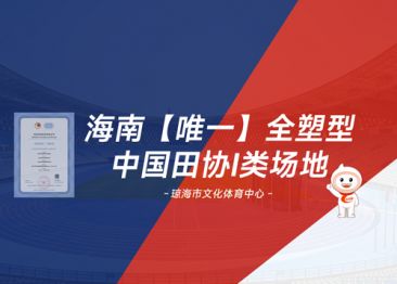海南【唯一一条】全塑型中国田协I类场地验收现场