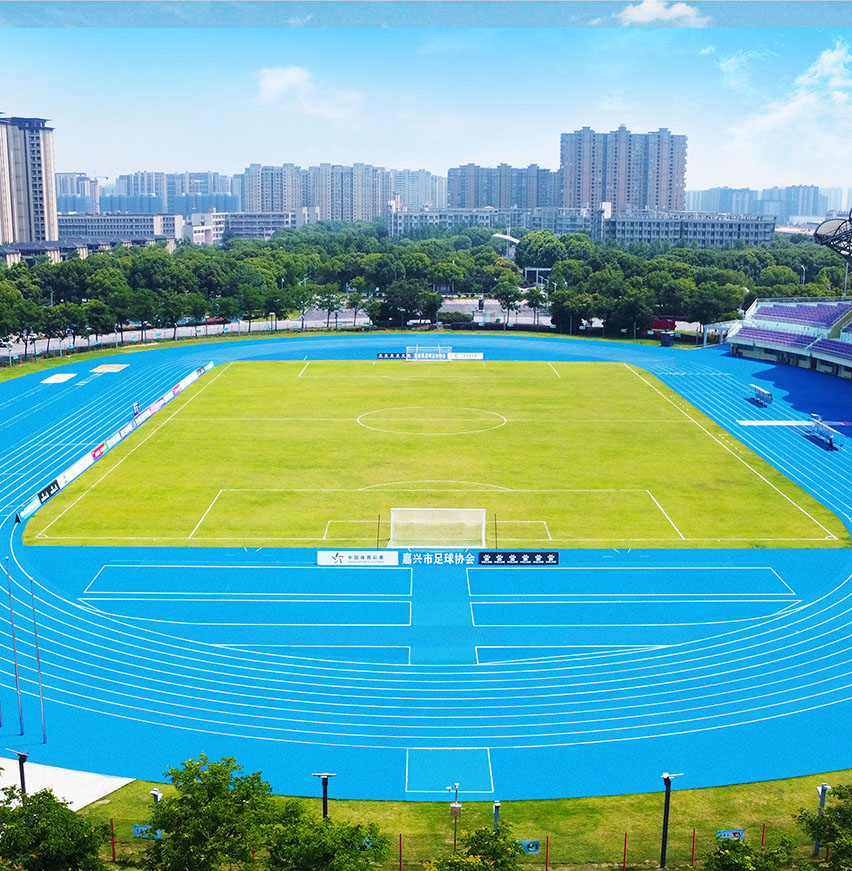 混合型喷颗粒塑胶跑道
