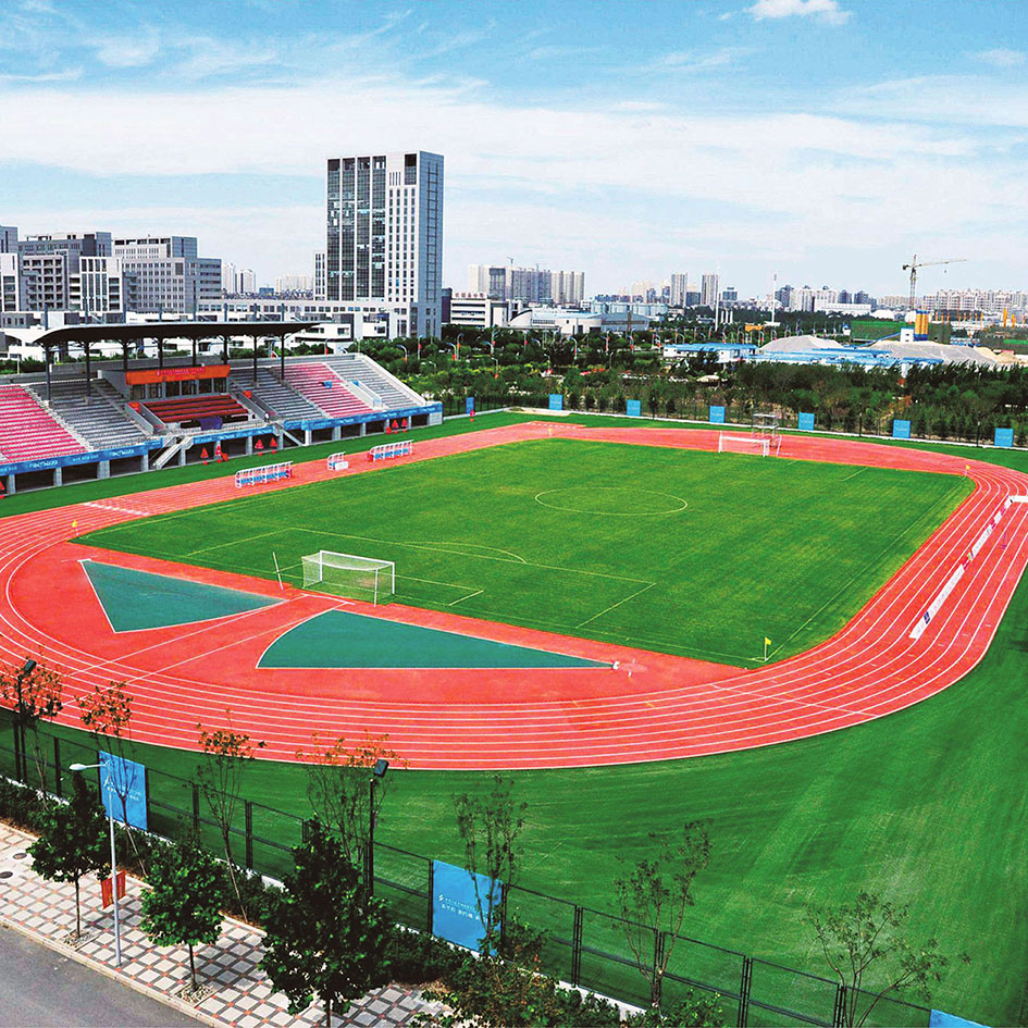 混合型喷颗粒塑胶跑道