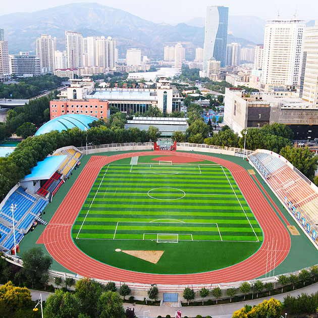 全塑型自结纹塑胶跑道