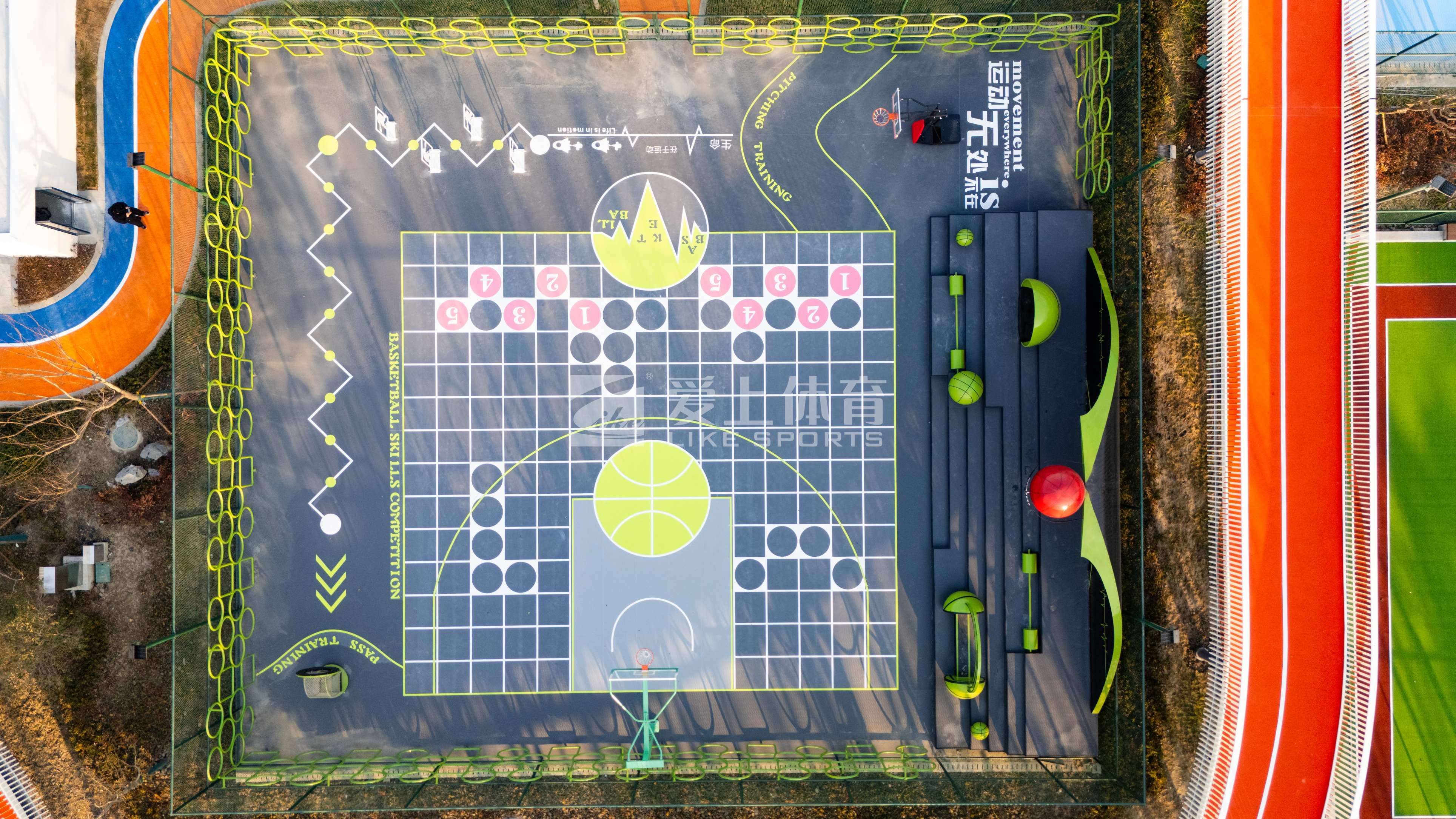 浙江平湖城西运动飘带